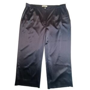 Marina Rinaldi Silk Lined Tailored Trousers US 16 Heavyweight Designer Straight